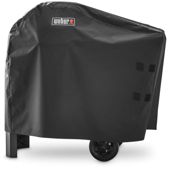 Weber Pulse 2000 mit Rollwagen Premium Abdeckhaube